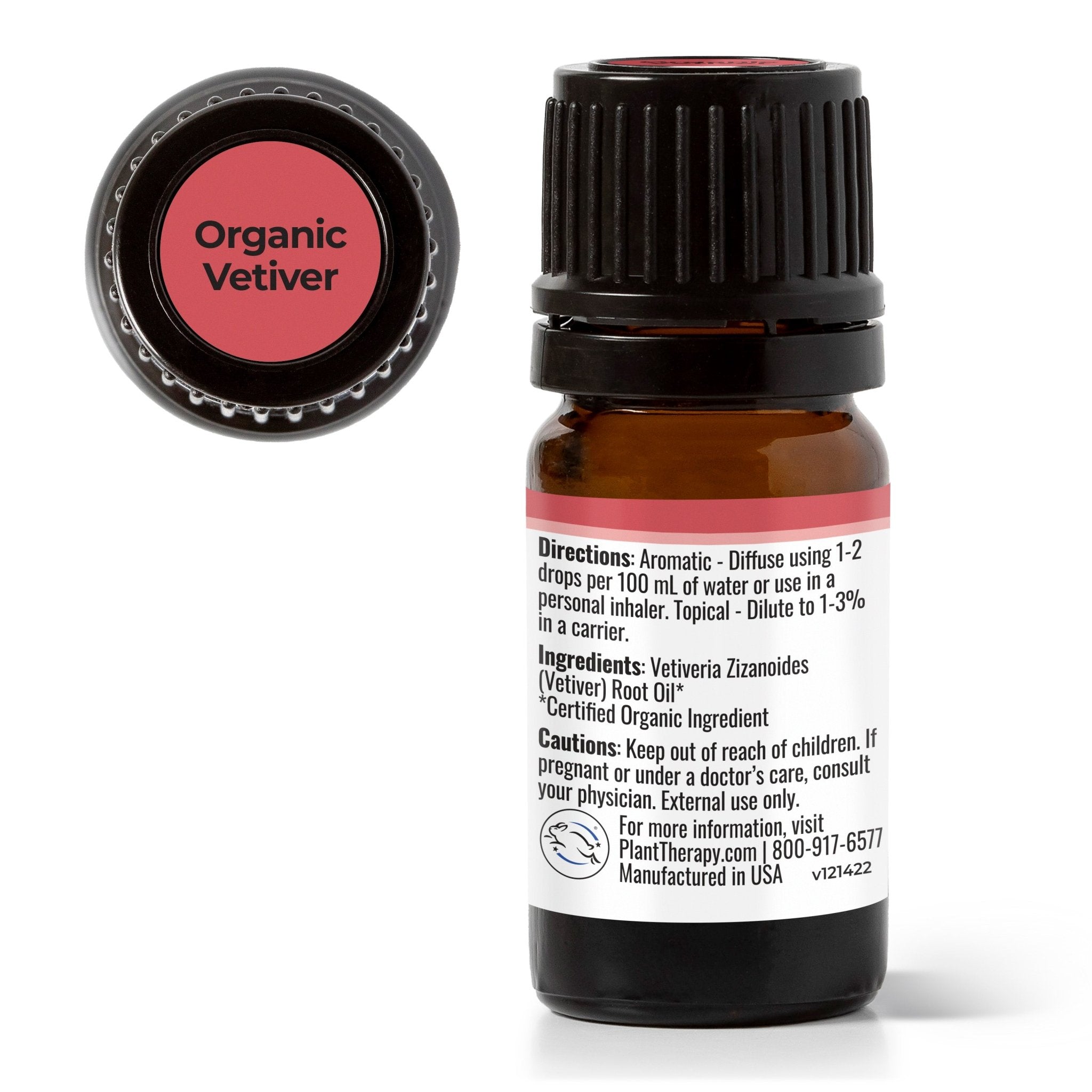 Organic Vetiver Essential Oil Plant Therapy