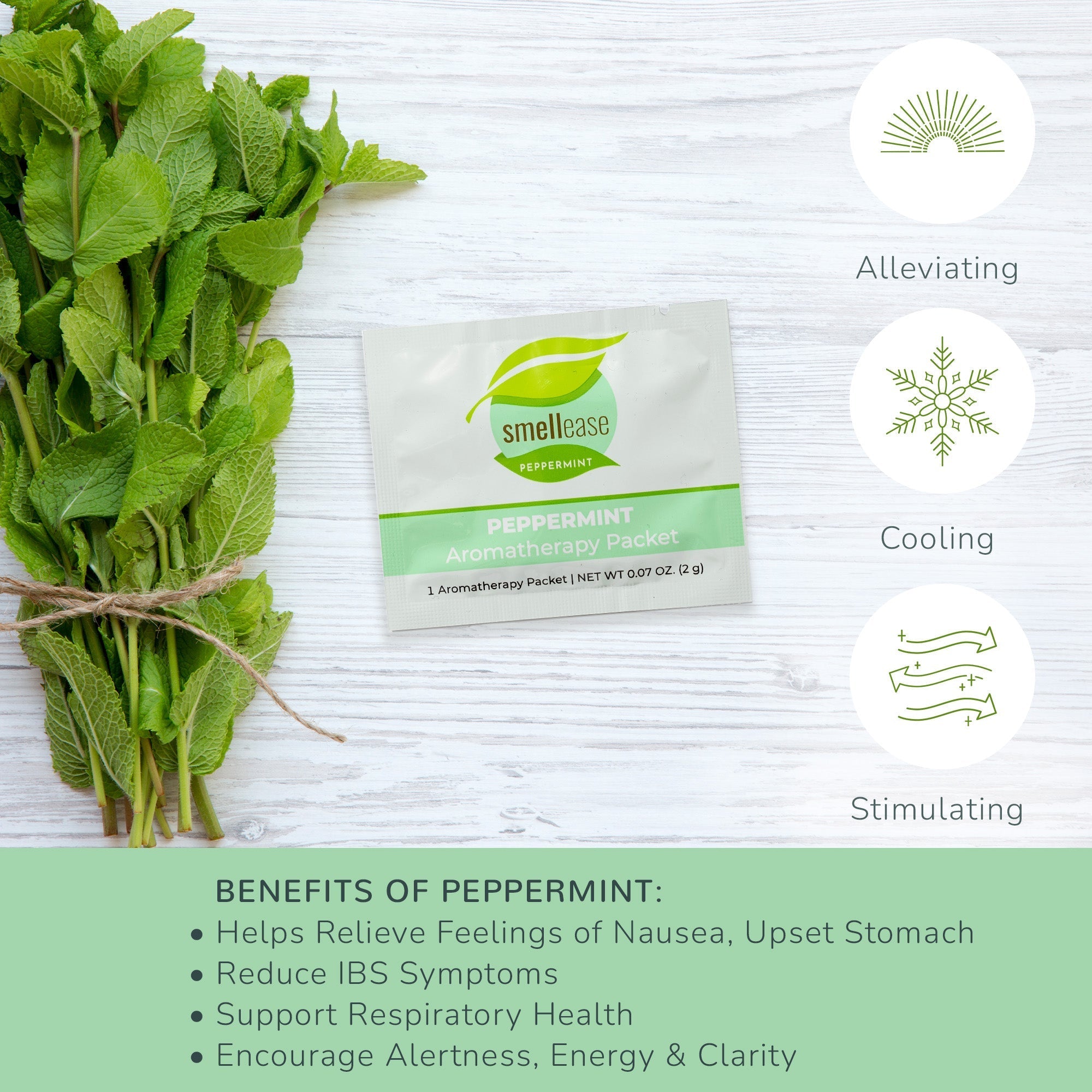 Peppermint Aromatherapy Packet 25 Count Box Plant Therapy