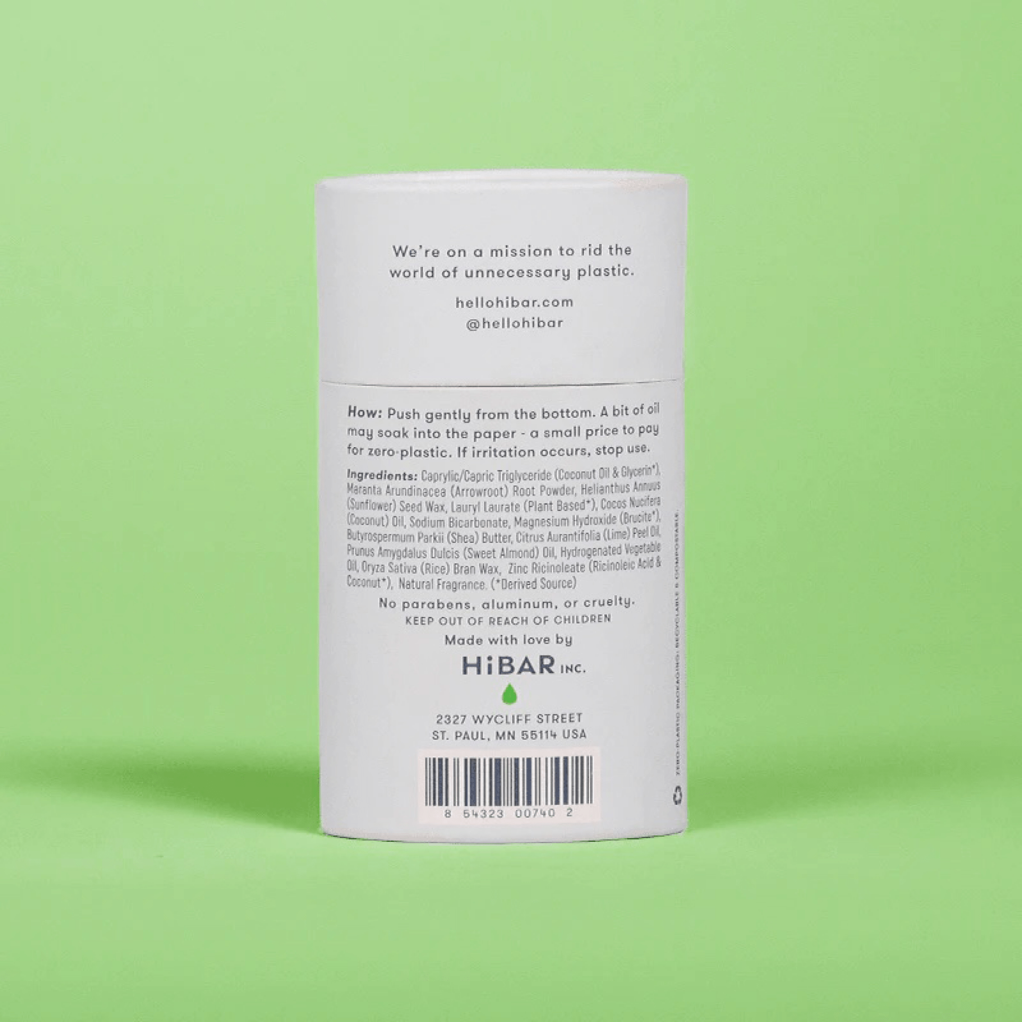 Plastic - Free Deodorant HiBAR