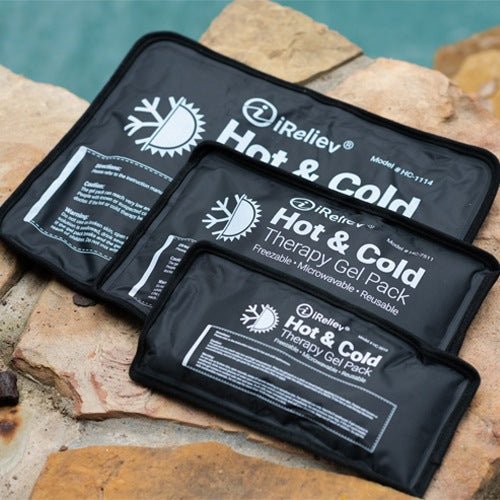 Premium Reusable Hot and Cold Therapy Gel Pack with Securement Straps iReliev