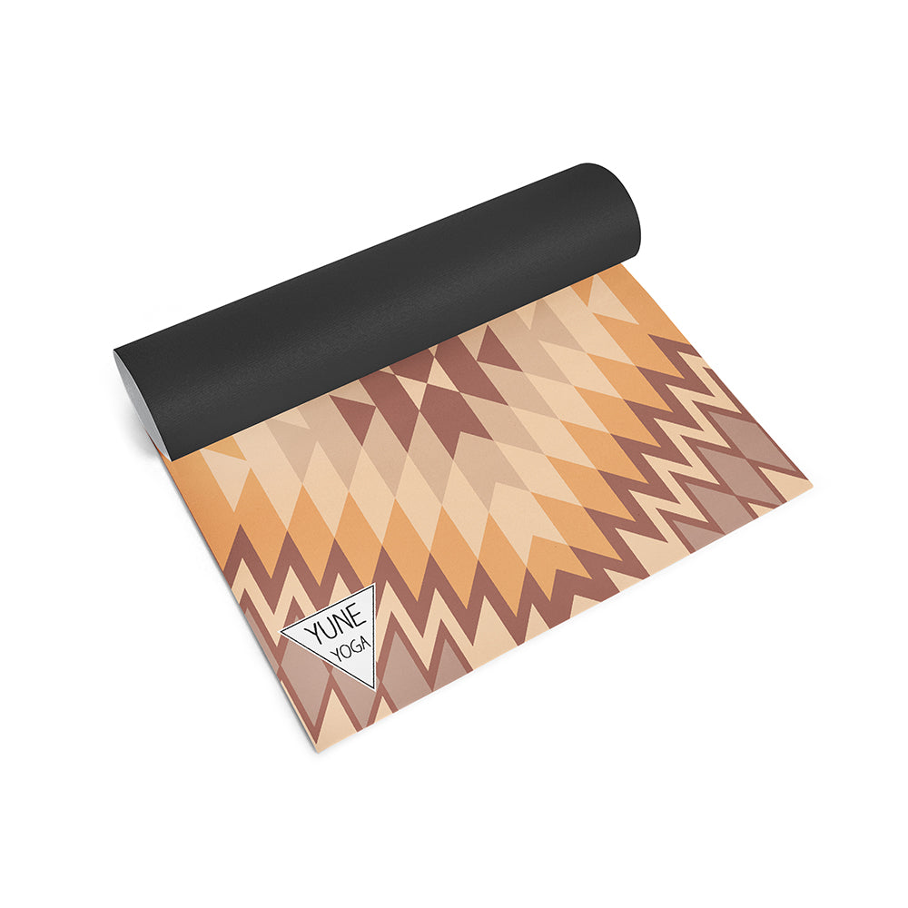 Red Rocks Sunrise Yoga Mat – 6 mm Extra Thick, Double-Sided Non-Slip, Eco-Friendly PER with Desert Sunrise Design | Yune Yoga