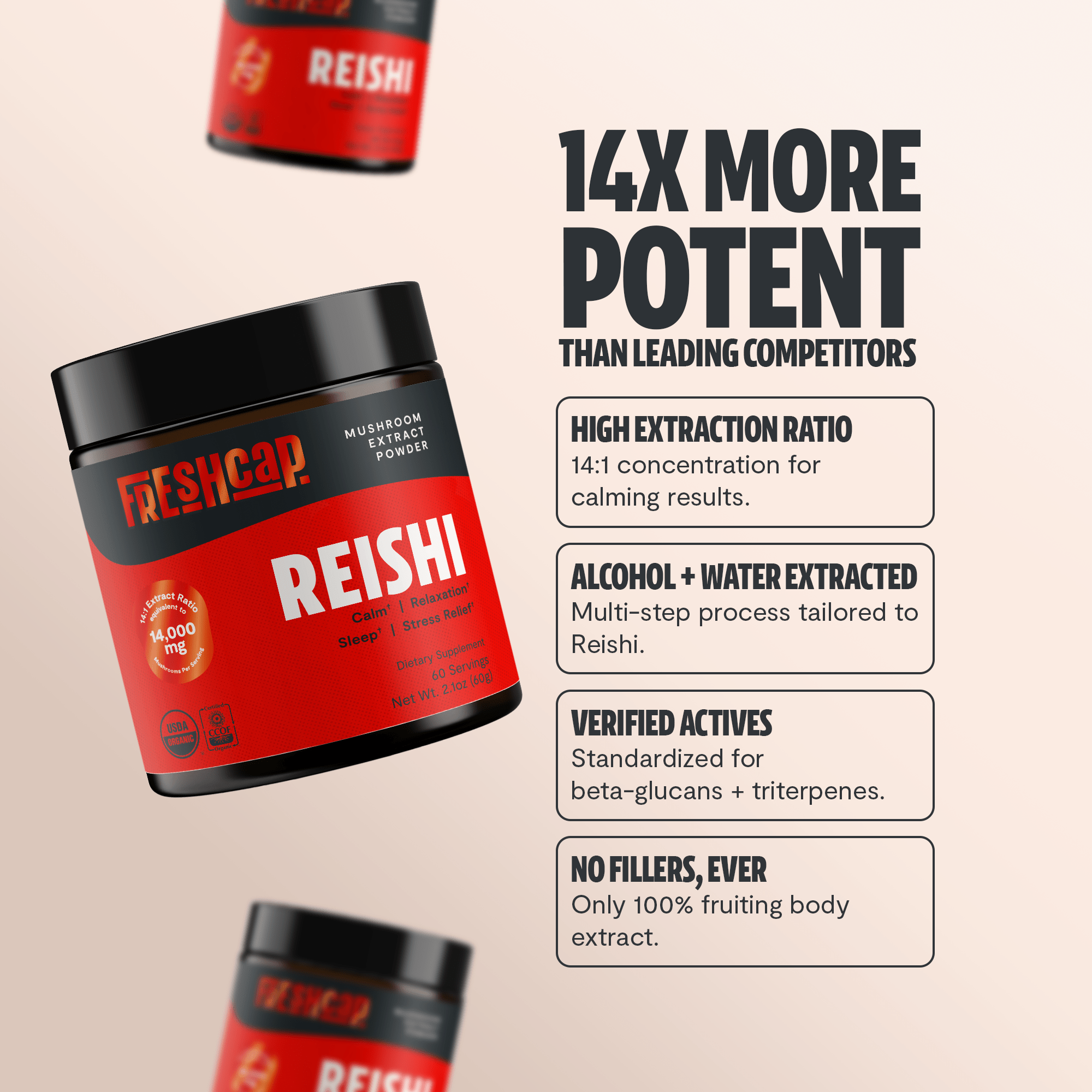 Reishi Mushroom Extract Powder FreshCap Mushrooms