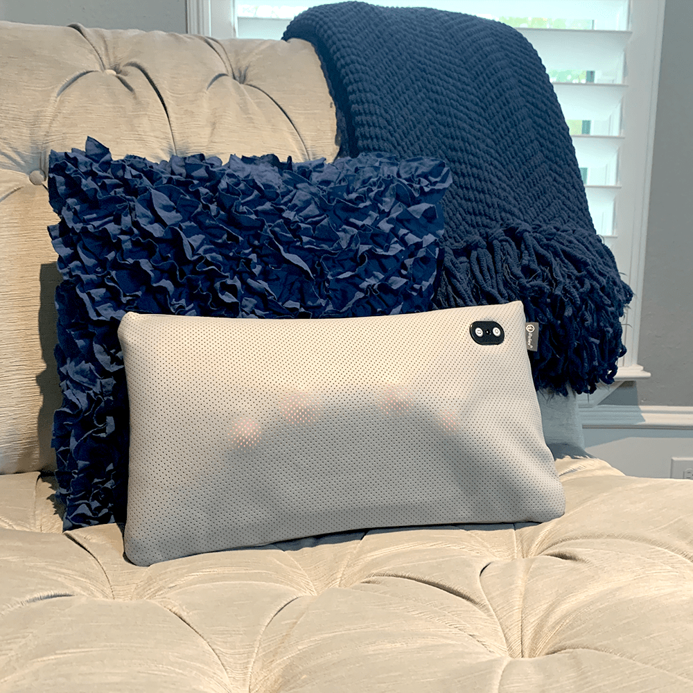 Relaxable™ 100% Genuine Cowhide Tanned Leather Pillow Massager iReliev