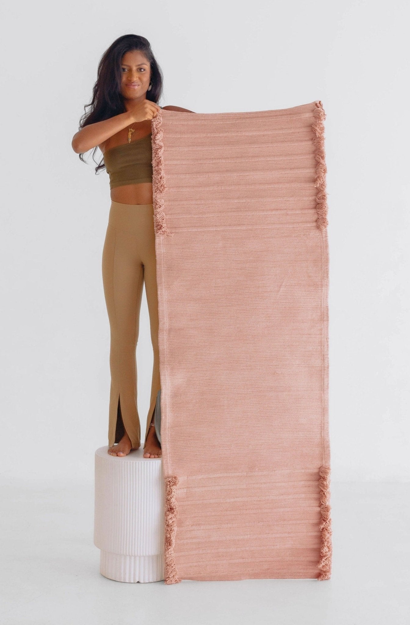 Rose Quartz - Naturally Dyed Herbal Yoga Mat okoliving