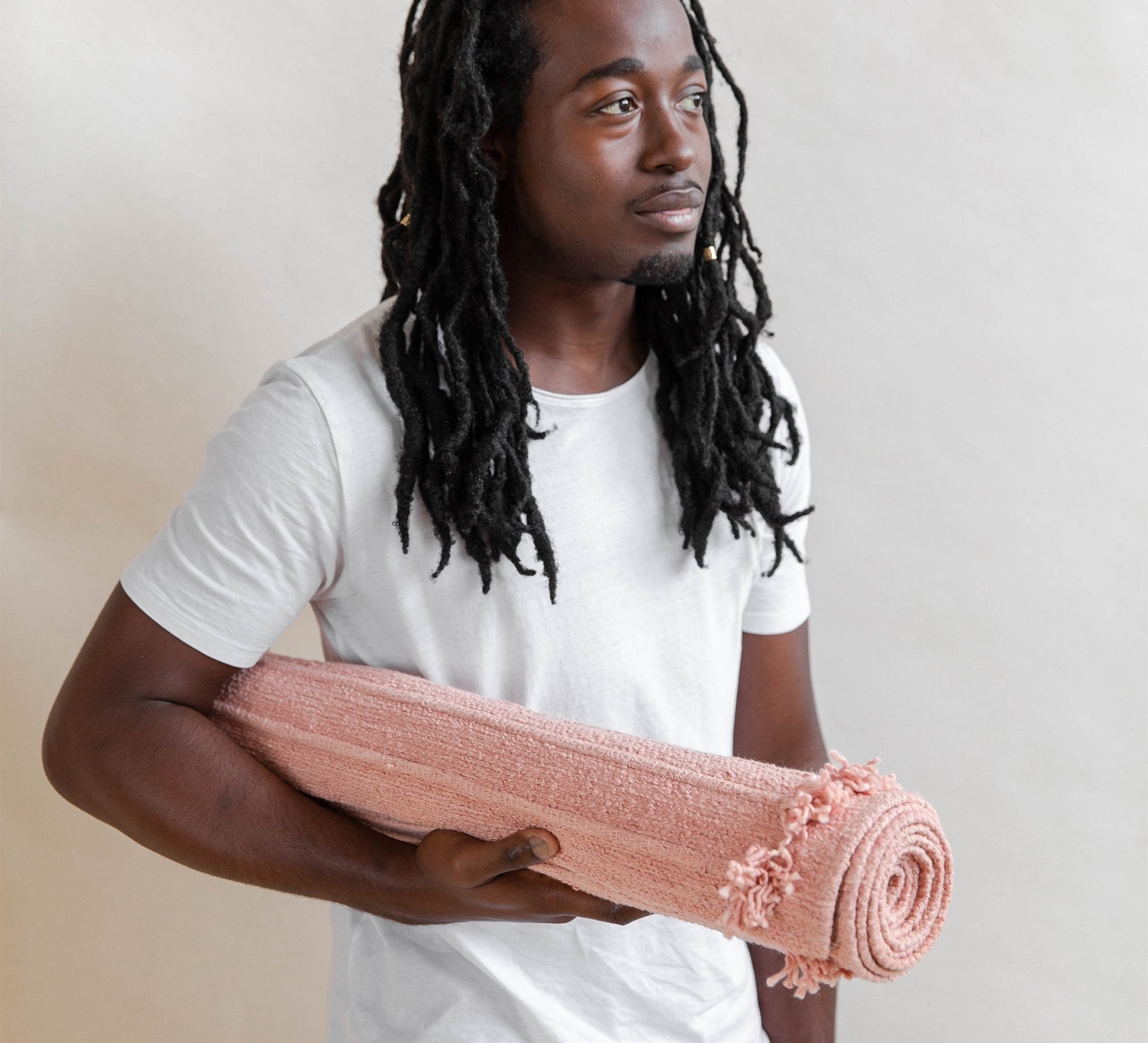 Rose Quartz - Naturally Dyed Herbal Yoga Mat okoliving