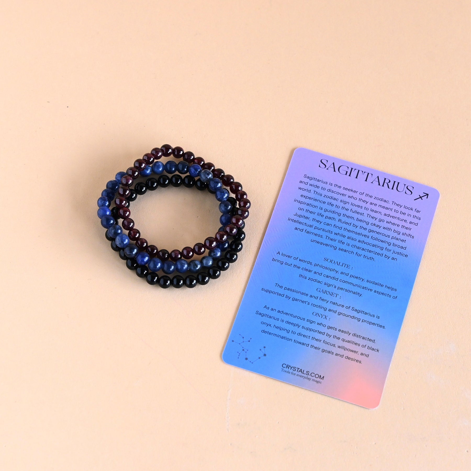 Sagittarius Bracelet Trio CRYSTALS.COM
