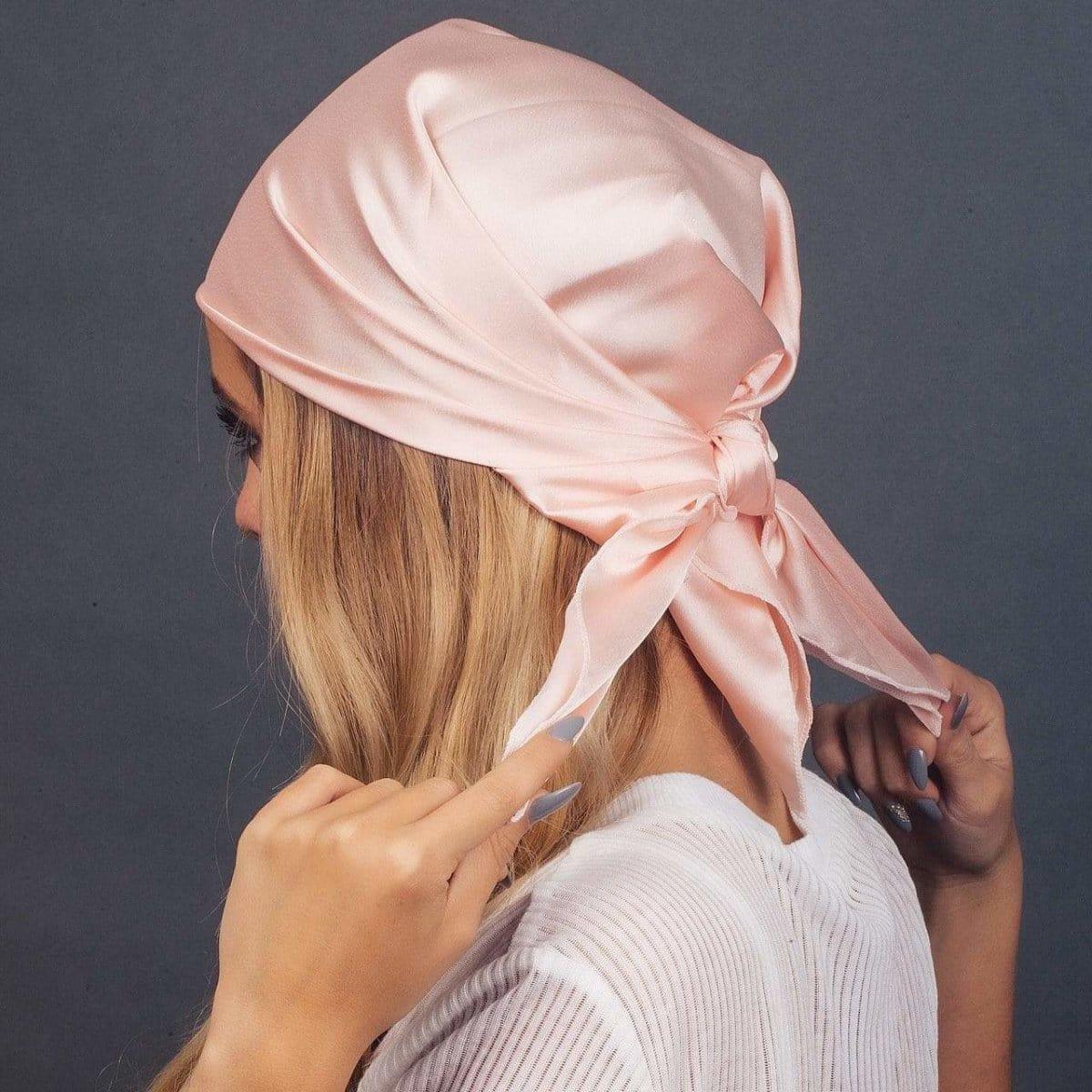 Satin Sleep Scarf - Blush