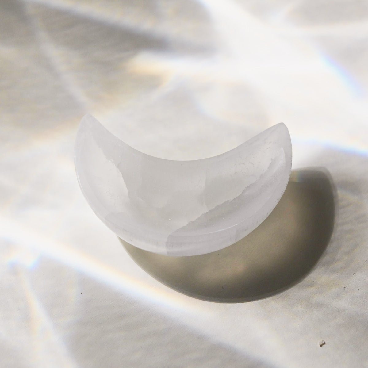 Selenite Moon Bowl CRYSTALS.COM