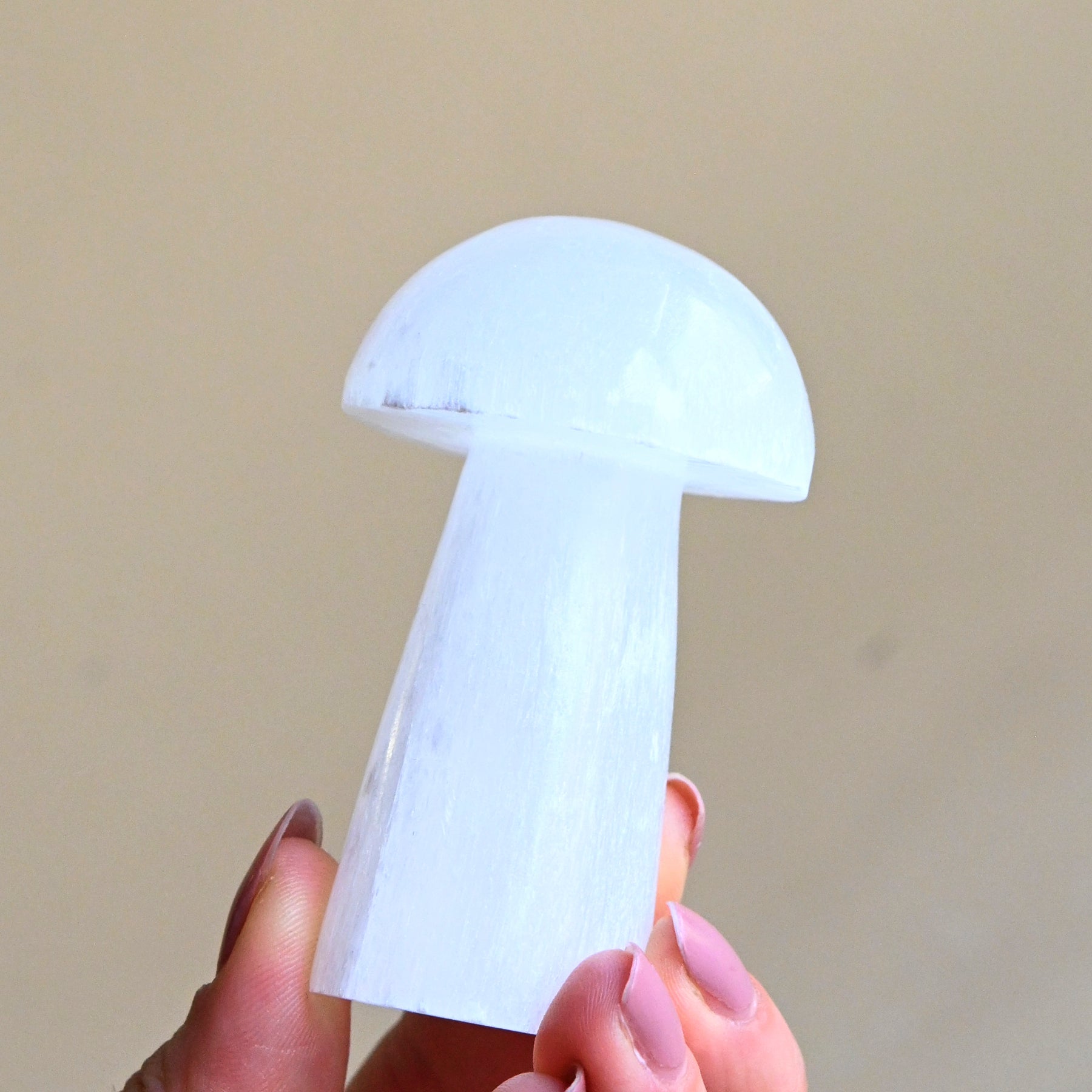 Selenite Mushroom CRYSTALS.COM
