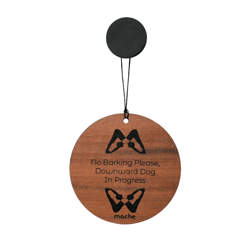 Self Care Sign | Downdog Medallion Mache