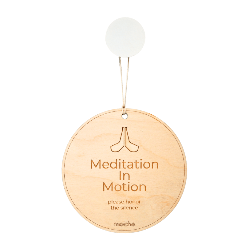 Self Care Sign | Meditation Medallion Mache