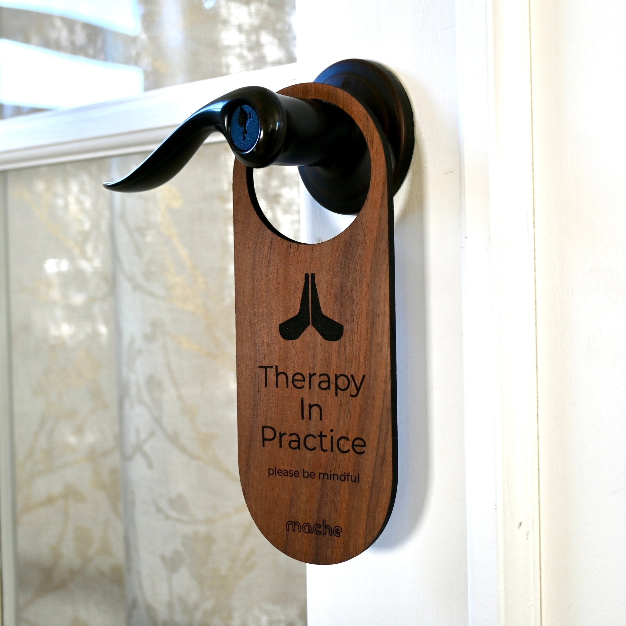 Self Care Sign | Therapy Door Hanger Mache
