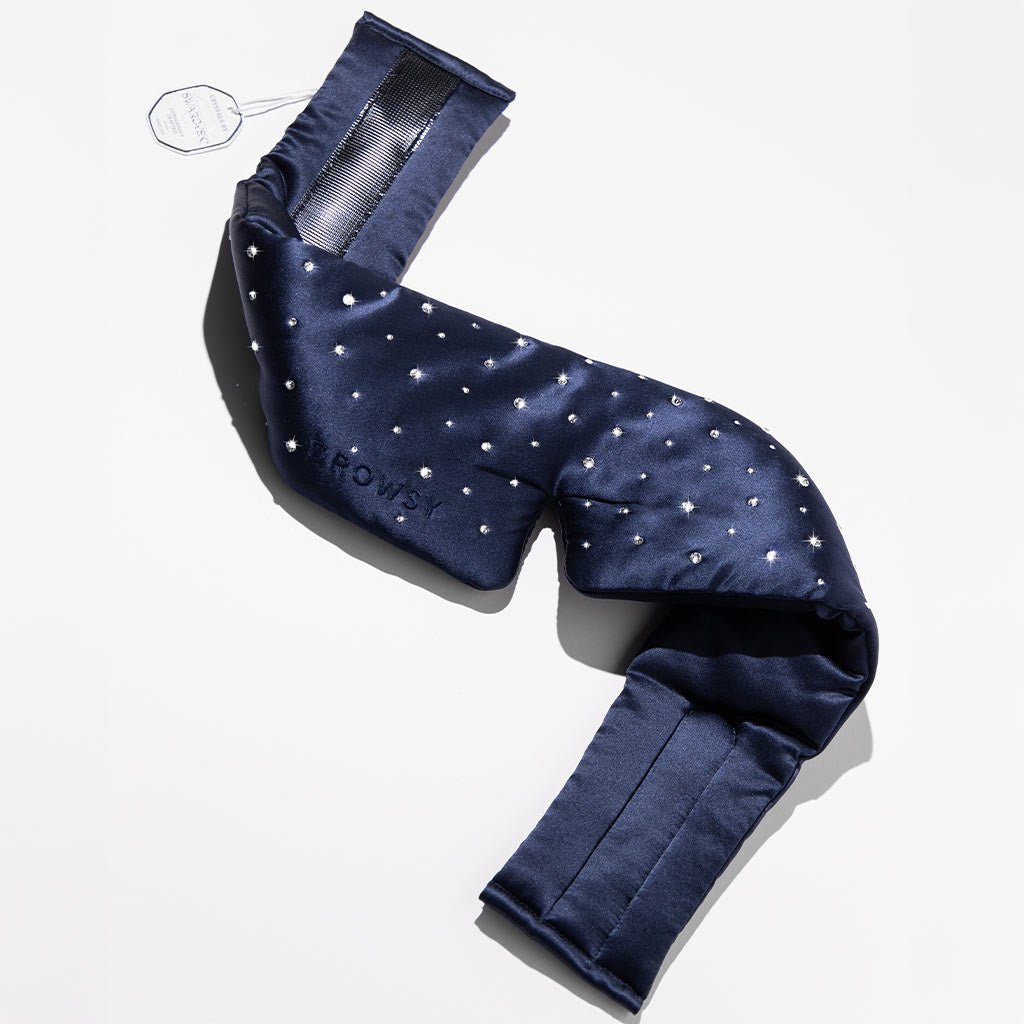 Silk Sleep Eye Mask Crystals by Swarovski® Drowsy