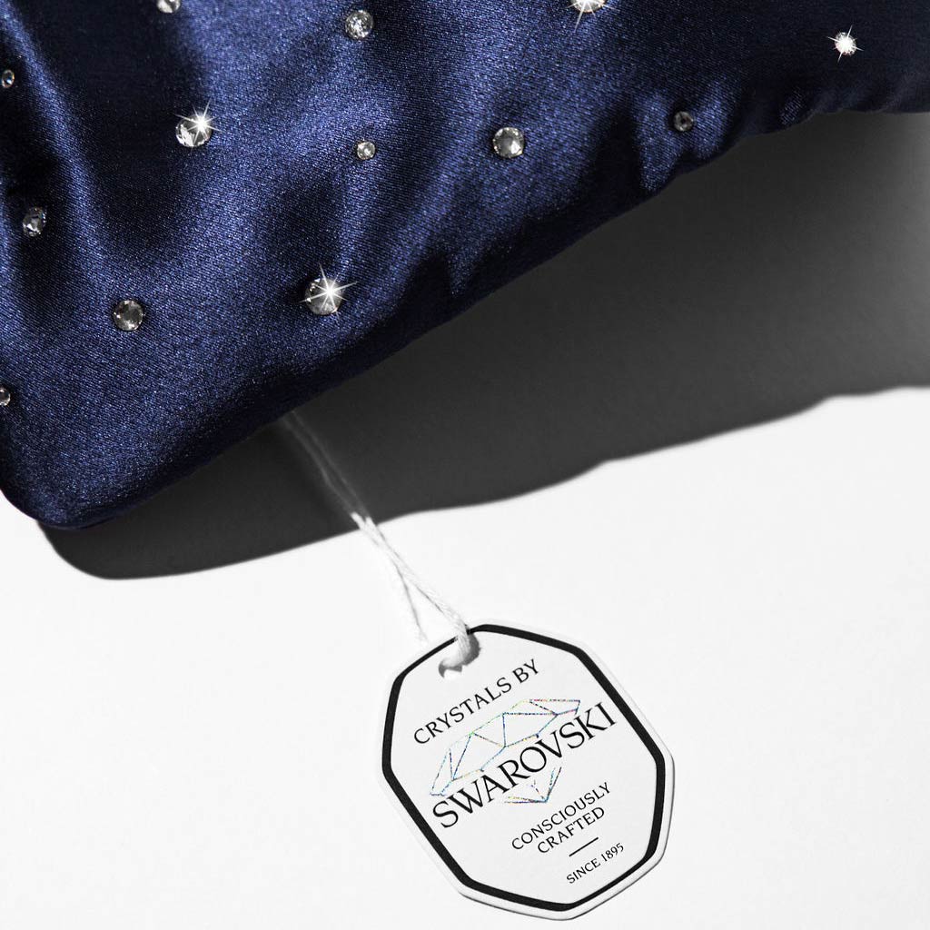 Silk Sleep Eye Mask Crystals by Swarovski® Drowsy