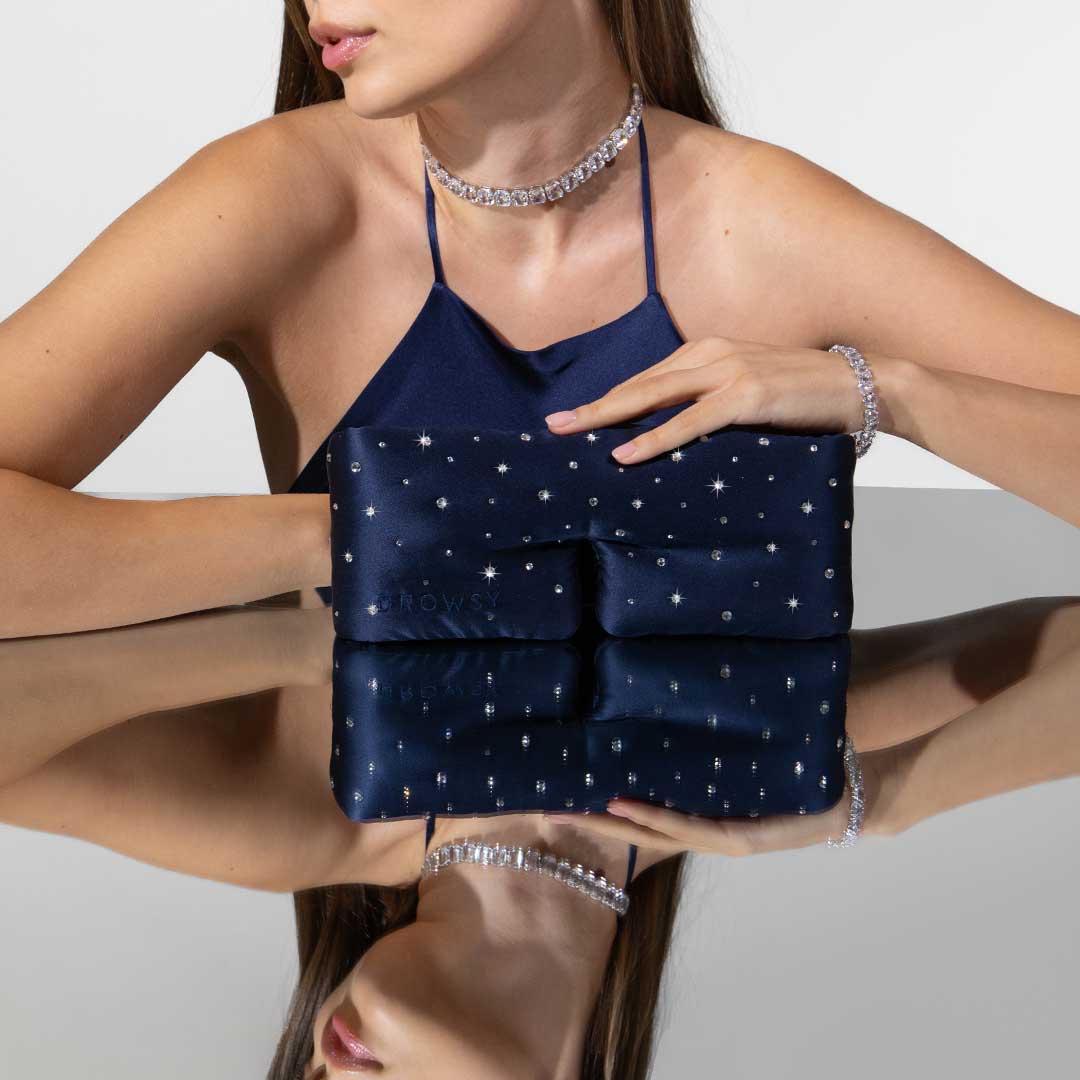 Silk Sleep Eye Mask Crystals by Swarovski® Drowsy
