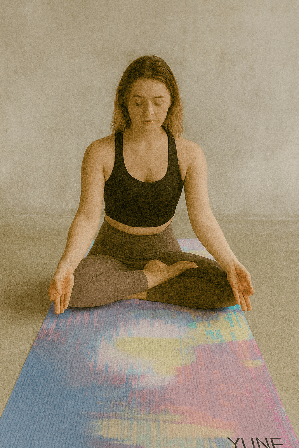 Skaro Yoga Mat — Future Vibes, Zero - Slip Grip (Cushioned Comfort) Yune Yoga