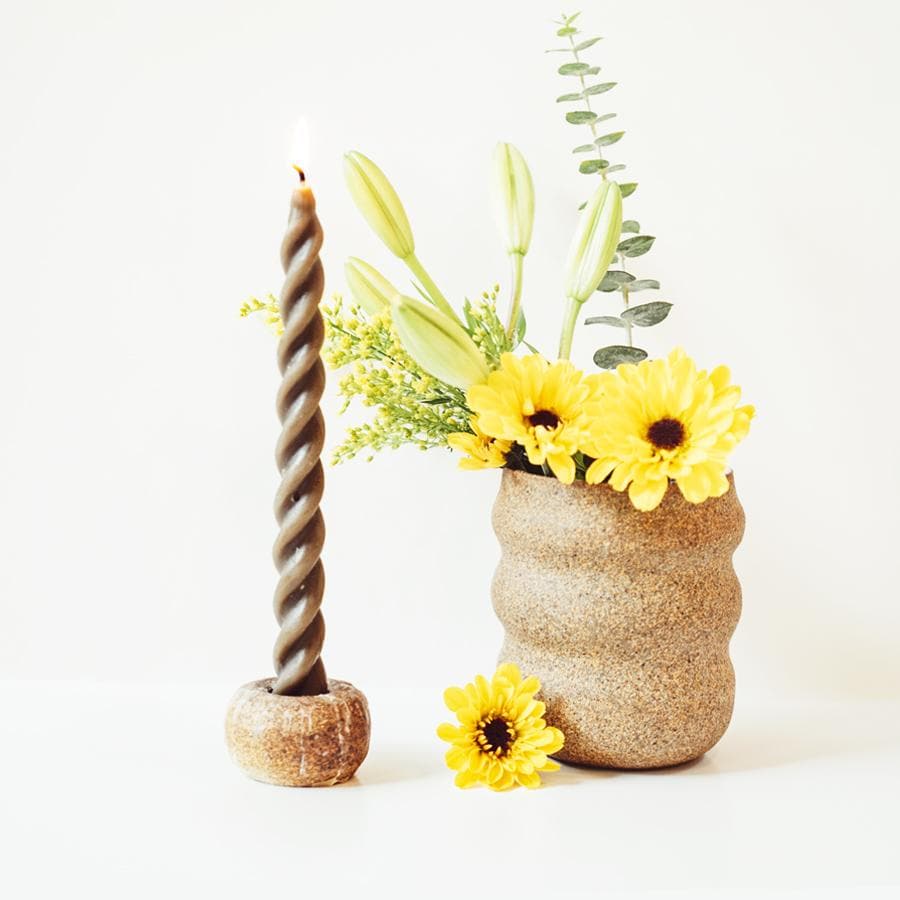 Spiral Taper Beeswax Candles Happy Organics