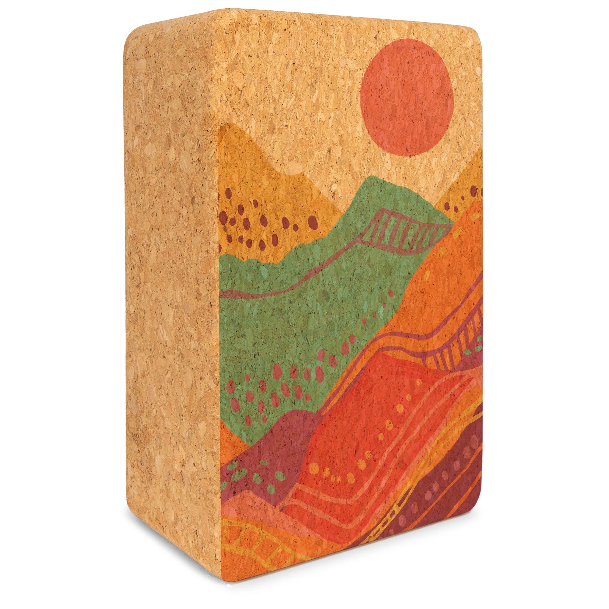 Spirit Rising Cork Yoga Block Yoloha Yoga