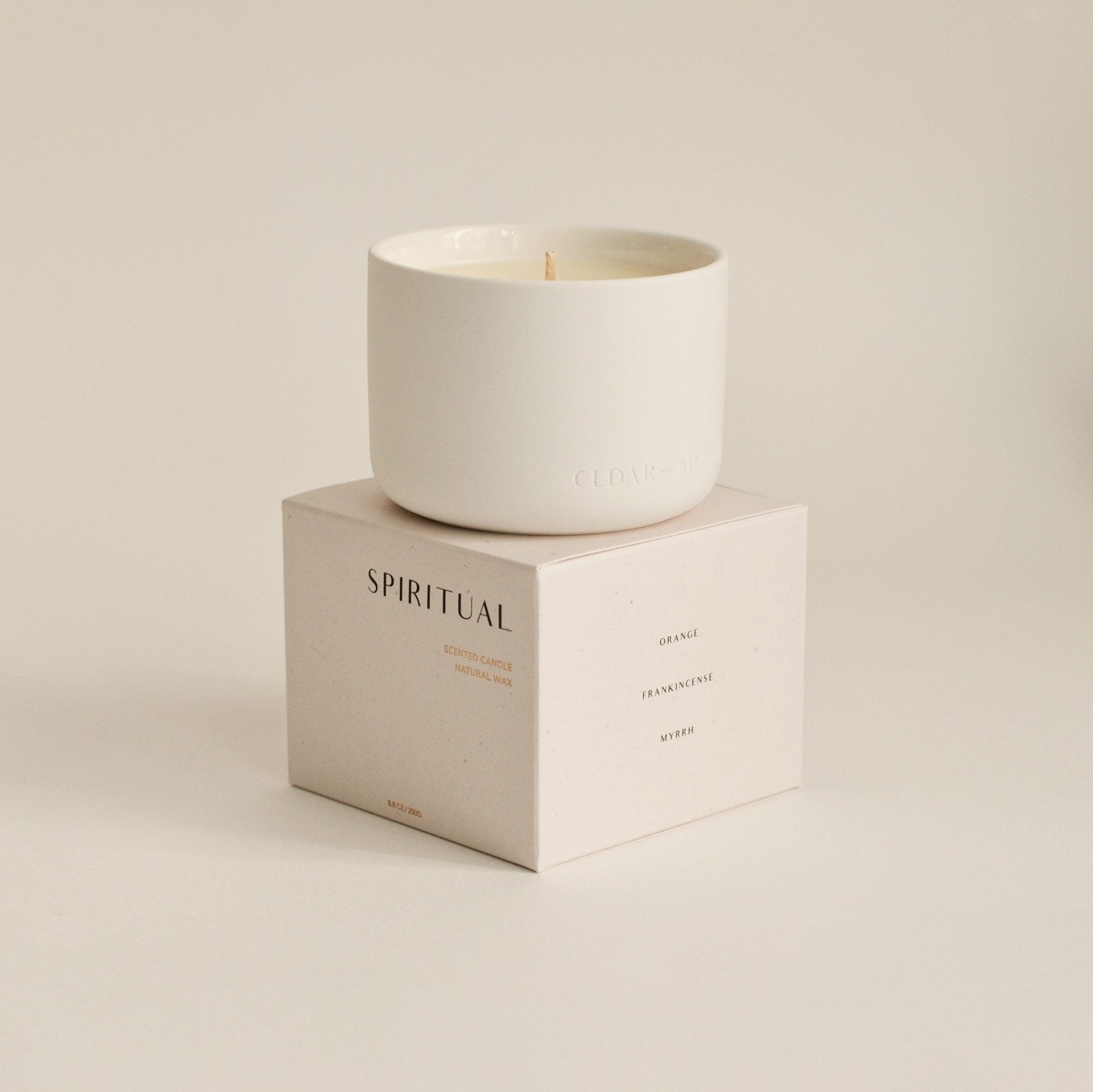 Spiritual Wellness Candle CEDAR AND MYRRH