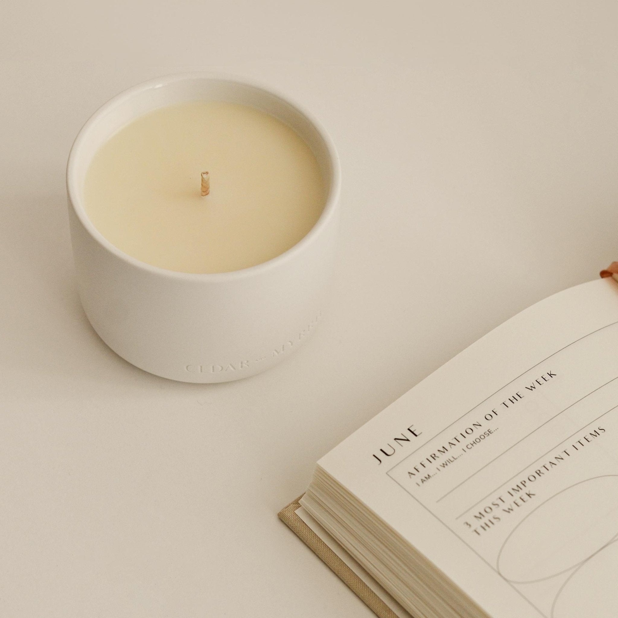 Spiritual Wellness Candle CEDAR AND MYRRH