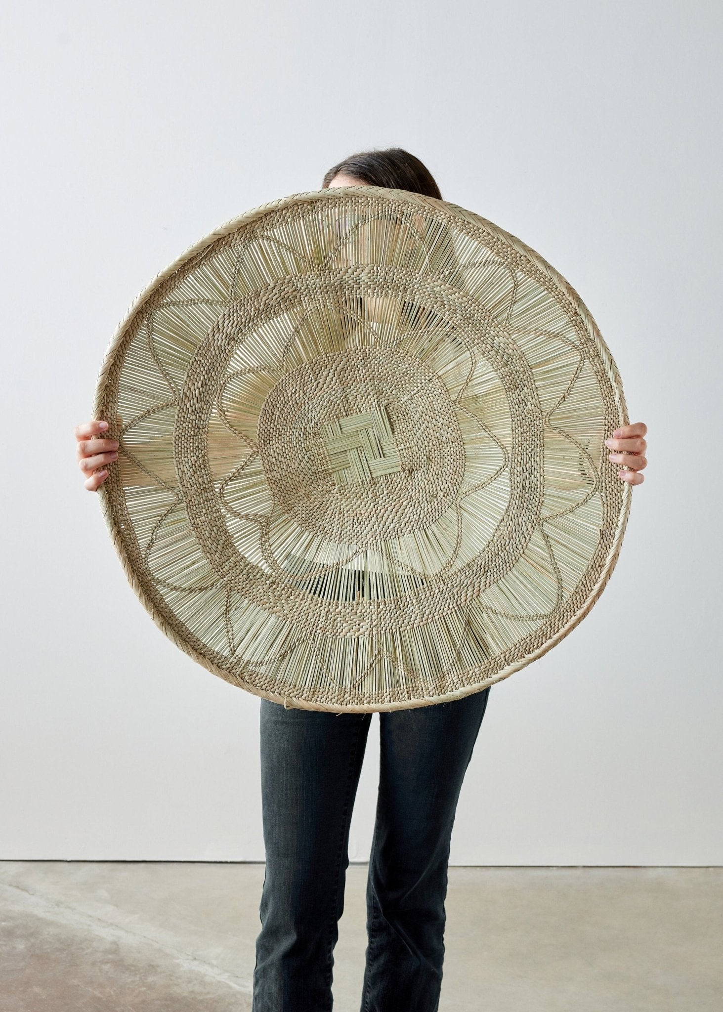 Statement Binga Lace Blonde Basket Kanju Interiors