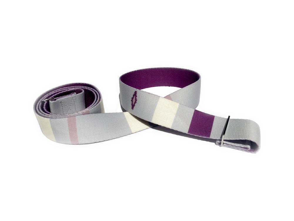 Suzy Yoga Strap – Grey Stretching Strap w/ Metal Buckles | Yune Yoga Yune Yoga