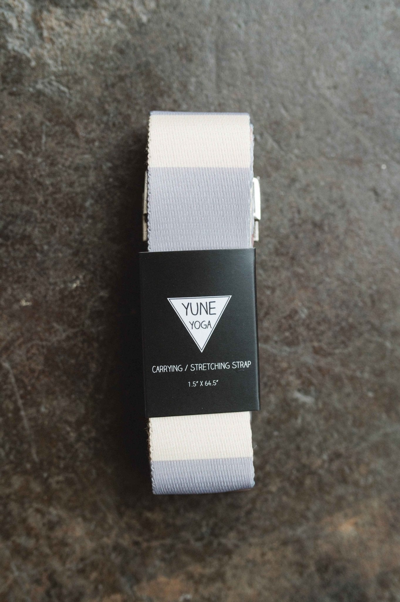 Suzy Yoga Strap – Grey Stretching Strap w/ Metal Buckles | Yune Yoga Yune Yoga