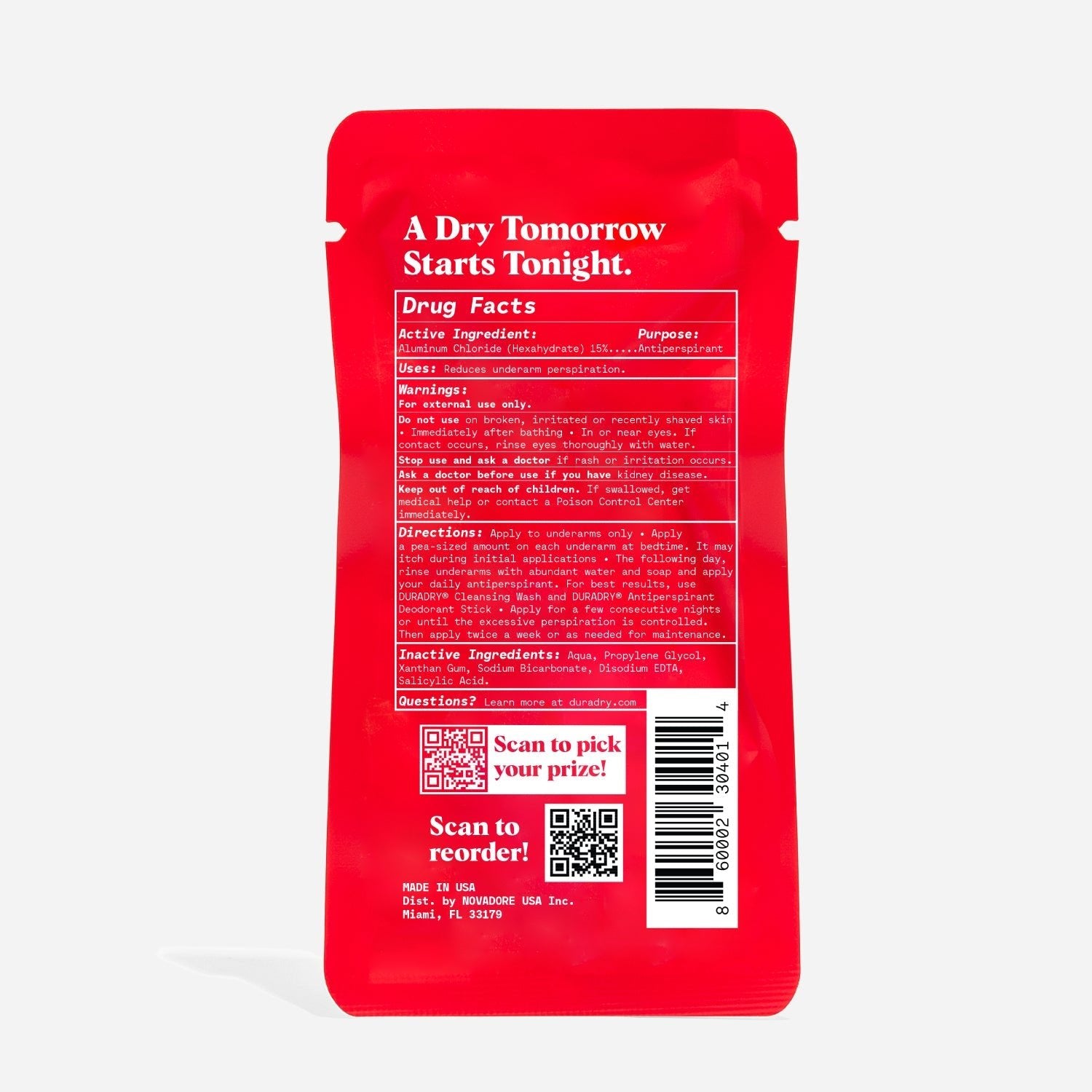 Sweat Minimizing Gel Duradry