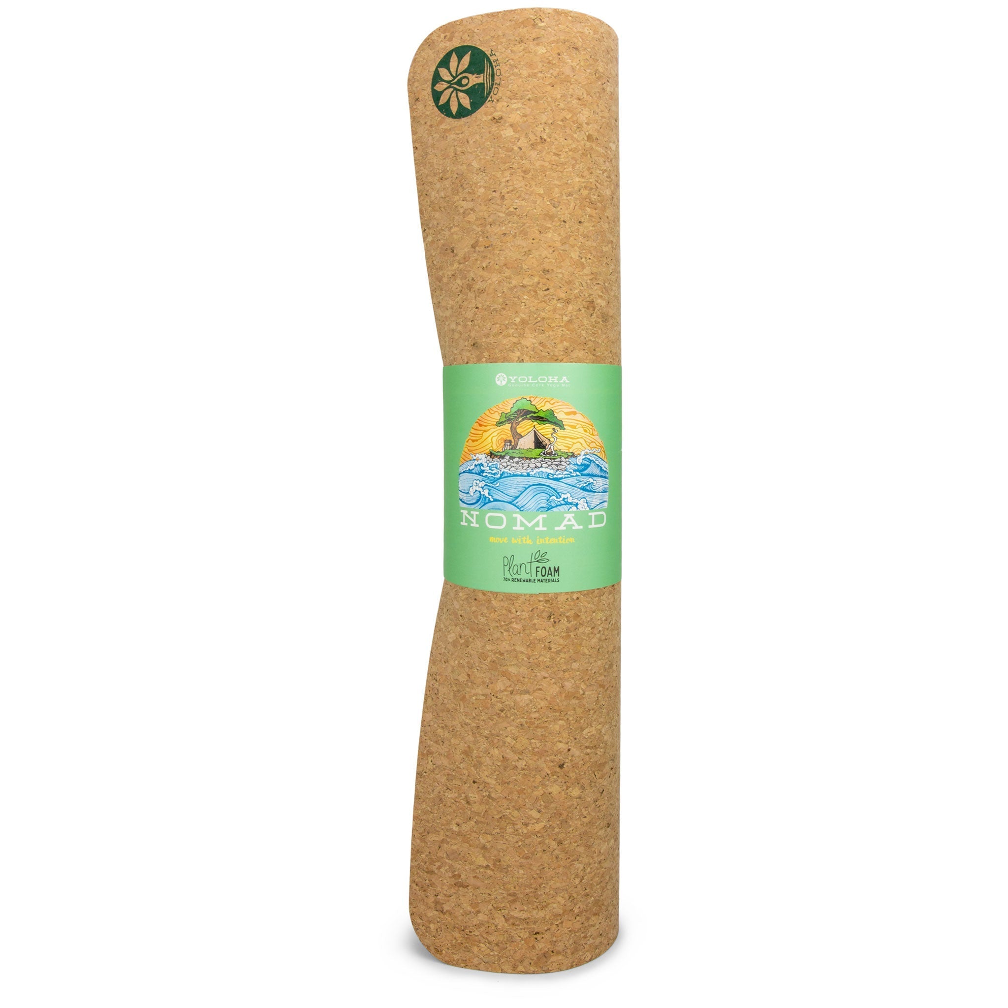 Swirly Flow Nomad Cork Yoga Mat Yoloha Yoga