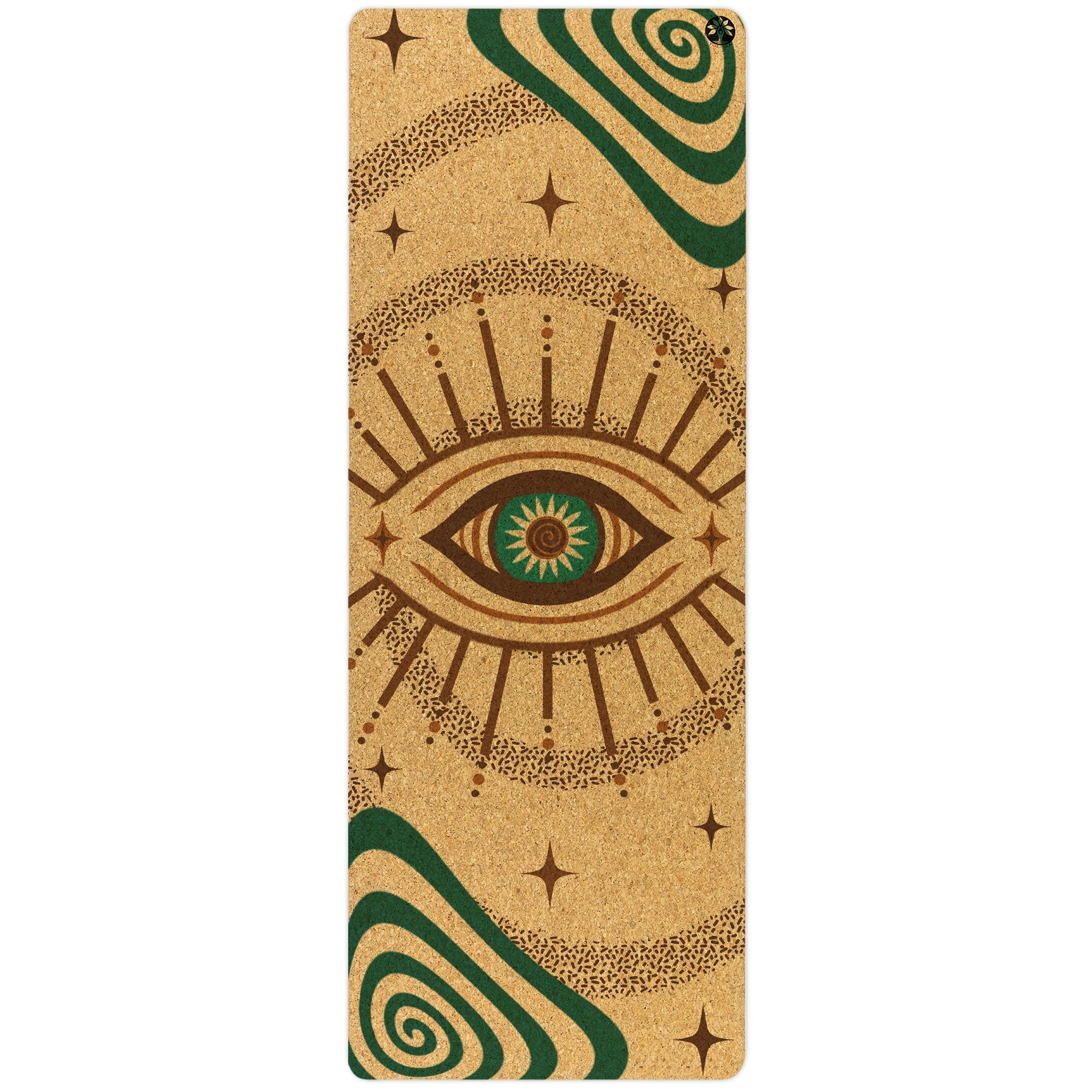 Swirly Flow Original Cork Yoga Mat Yoloha Yoga