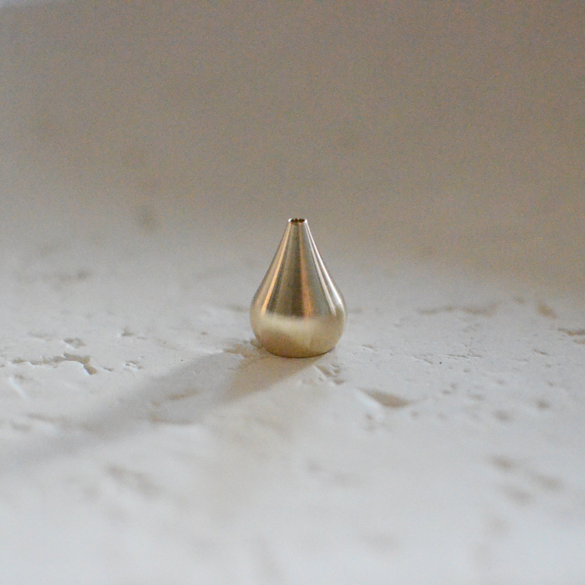 Tall Waterdrop Brass Incense Holder CEDAR AND MYRRH