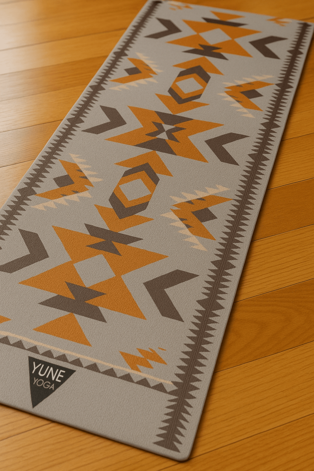 Teton Canyon Yoga Mat – 6 mm Extra Thick, Double - Sided Non - Slip, Eco - Friendly PER with Multi - Color Canyon Stripe Design | Yune Yoga Yune Yoga