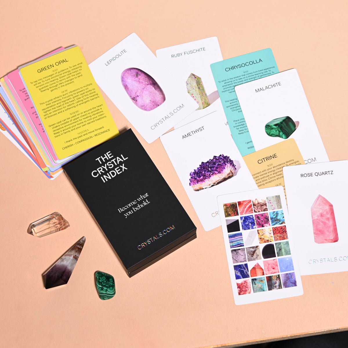 THE CRYSTAL INDEX - CARD DECK CRYSTALS.COM