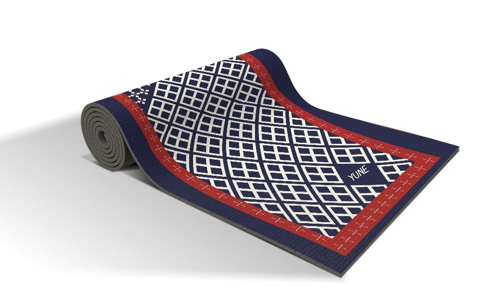 Yoga Mat | 6mm Thick | Blue | Non-Slip | Eco Friendly | Yune Yoga | Reiko