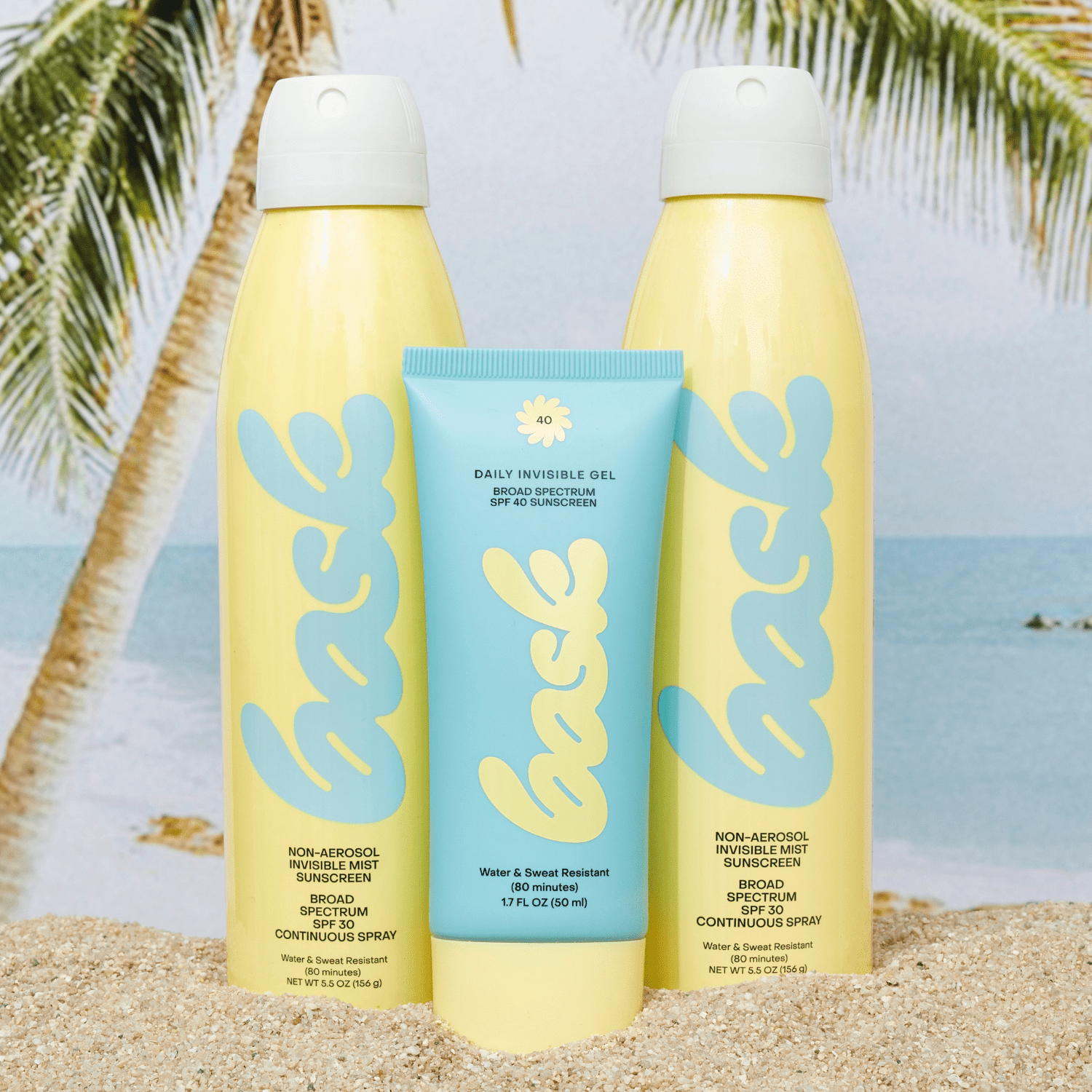 The Transparent Trio Bask Suncare