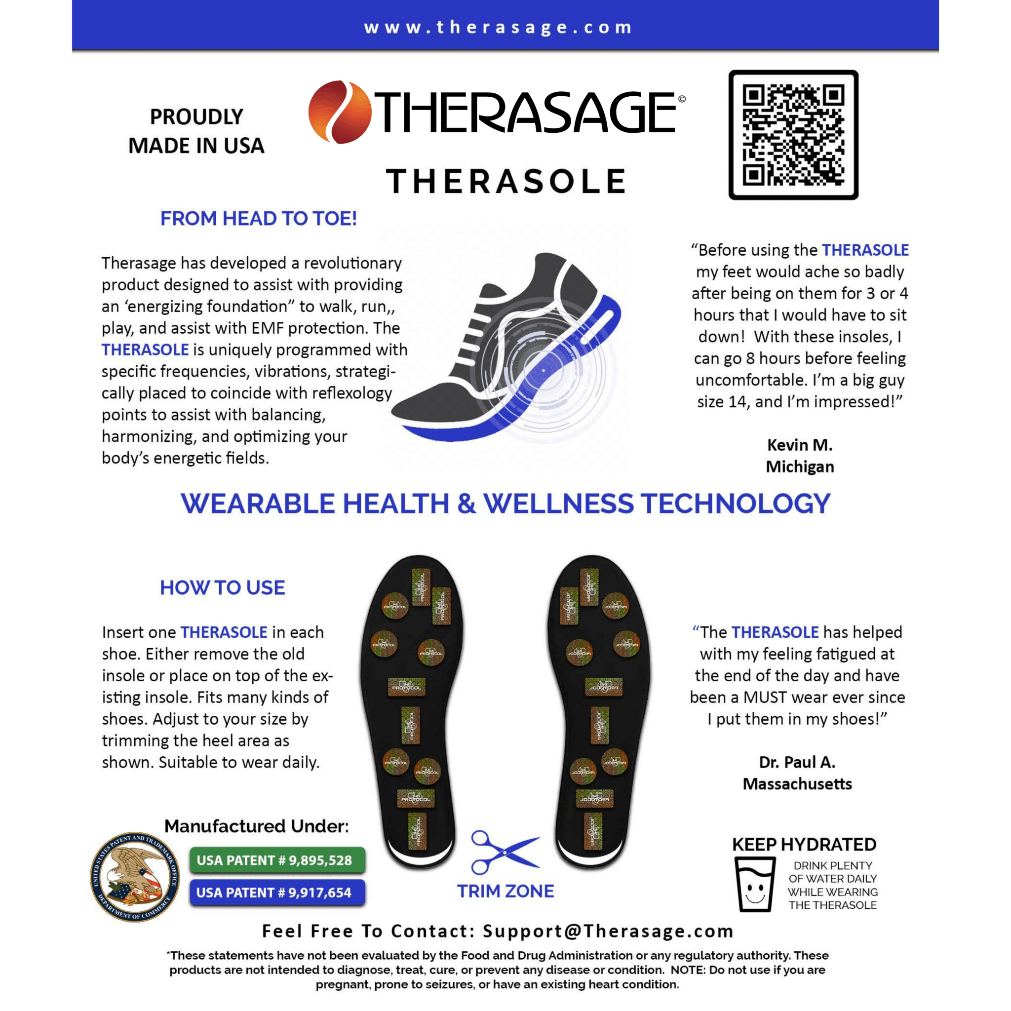 TheraSole - Shoe Insoles Therasage