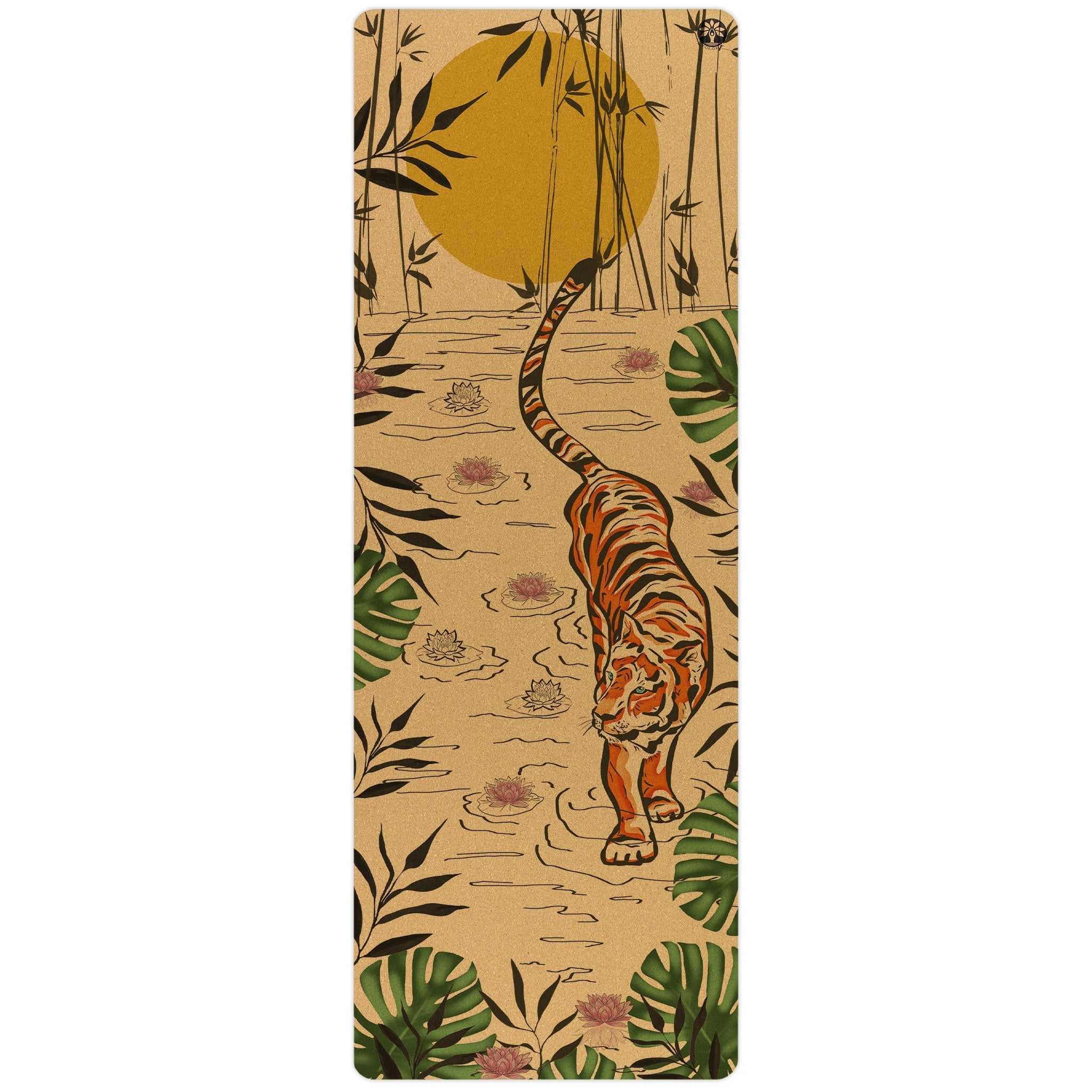 Tiger Lotus Aura Cork Yoga Mat Yoloha Yoga
