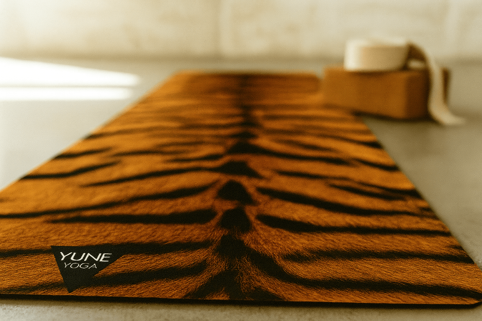 Tiger Stripe Non - Toxic Yoga Mat – Bold Design, Earth - Friendly | Yune Yune Yoga