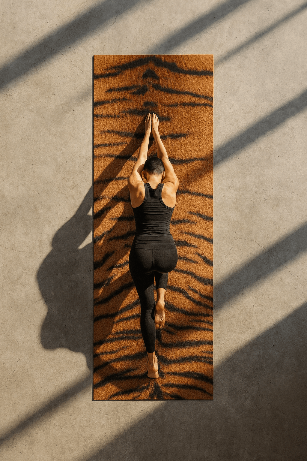 Tiger Stripe Non - Toxic Yoga Mat – Bold Design, Earth - Friendly | Yune Yune Yoga