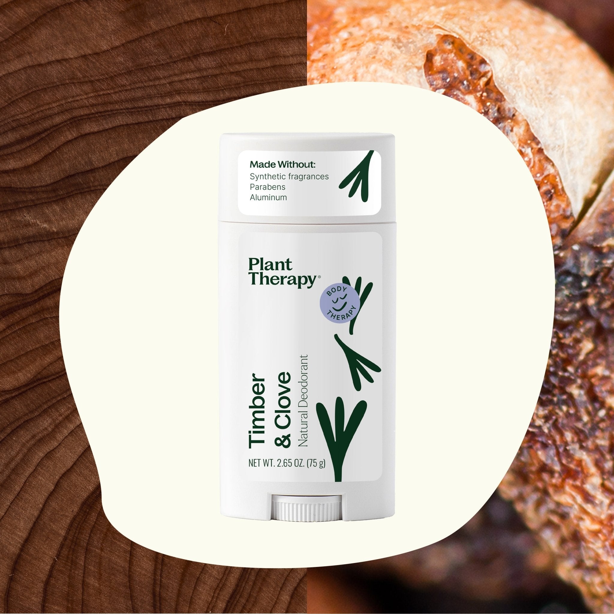 Timber & Clove Natural Deodorant Plant Therapy