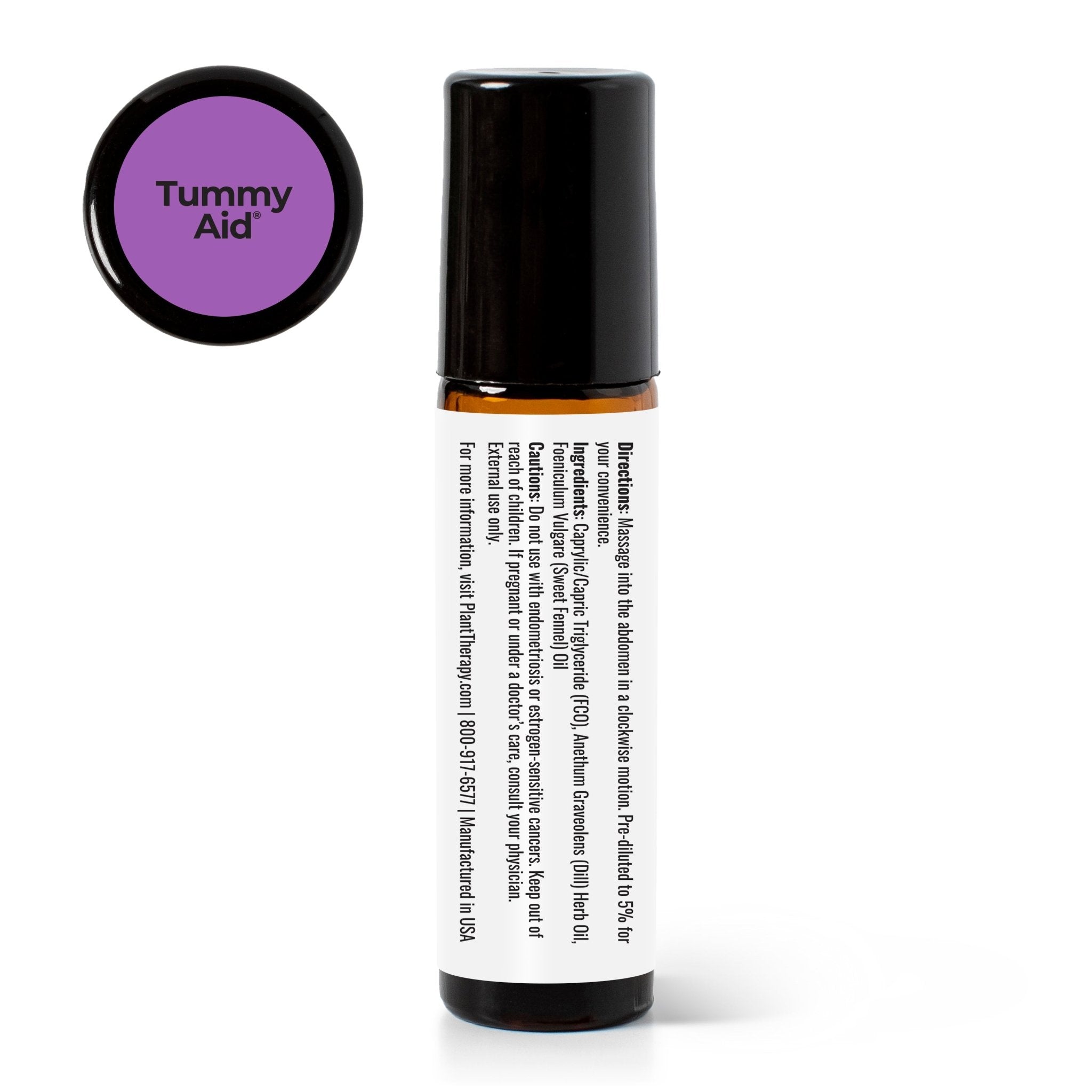 Tummy Aid Essential Oil Pre - Diluted Roll - On Blend Plant Therapy
