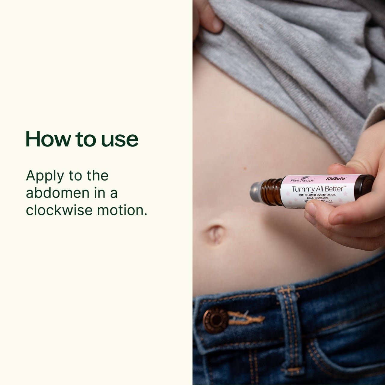 Tummy All Better KidSafe Essential Oil Pre - Diluted Roll - On Plant Therapy