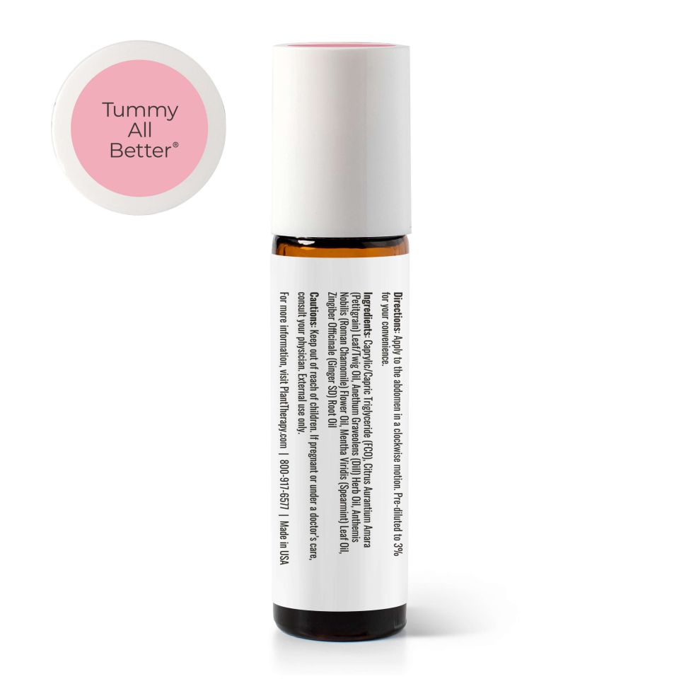 Tummy All Better KidSafe Essential Oil Pre - Diluted Roll - On Plant Therapy
