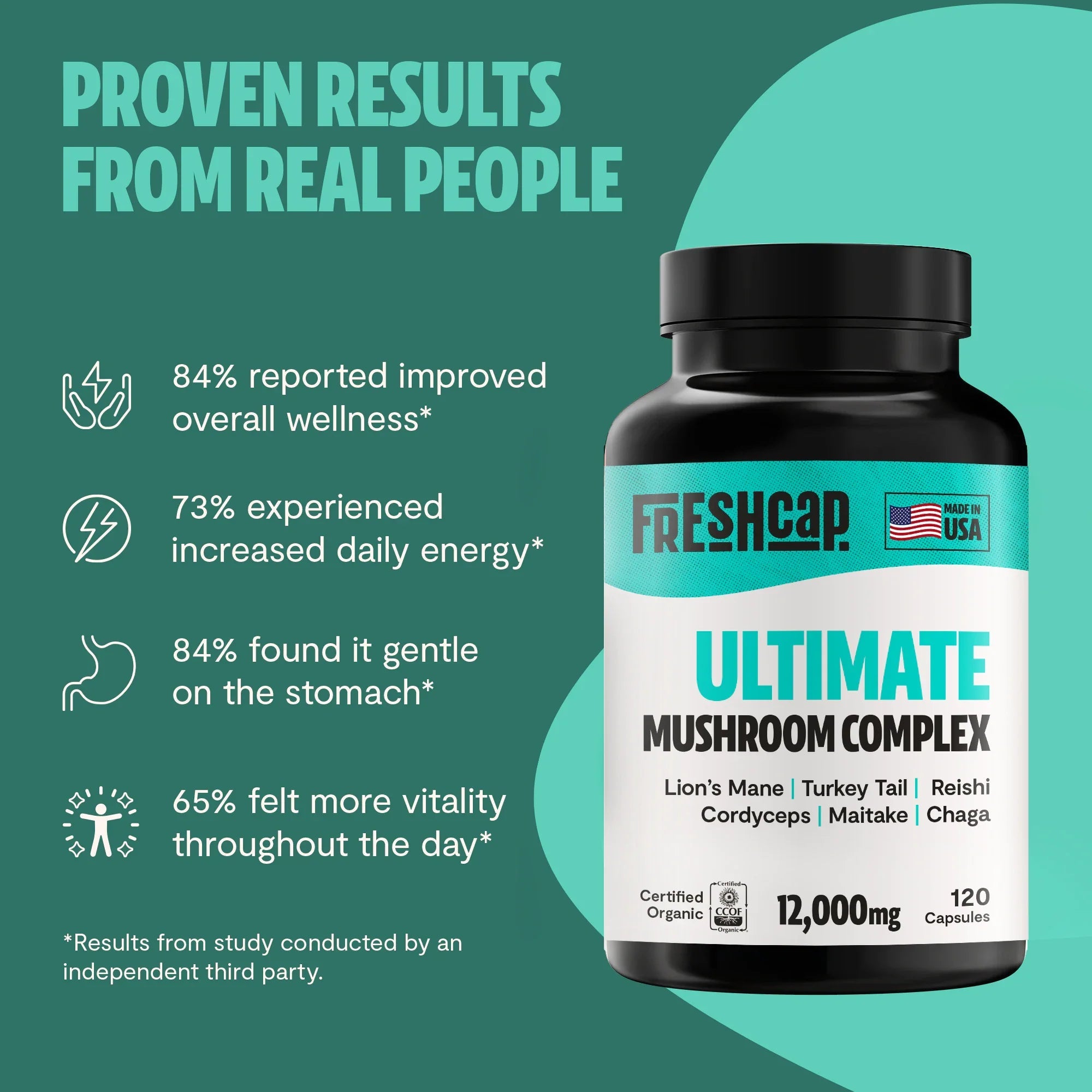 Ultimate Mushroom Complex Capsules FreshCap Mushrooms