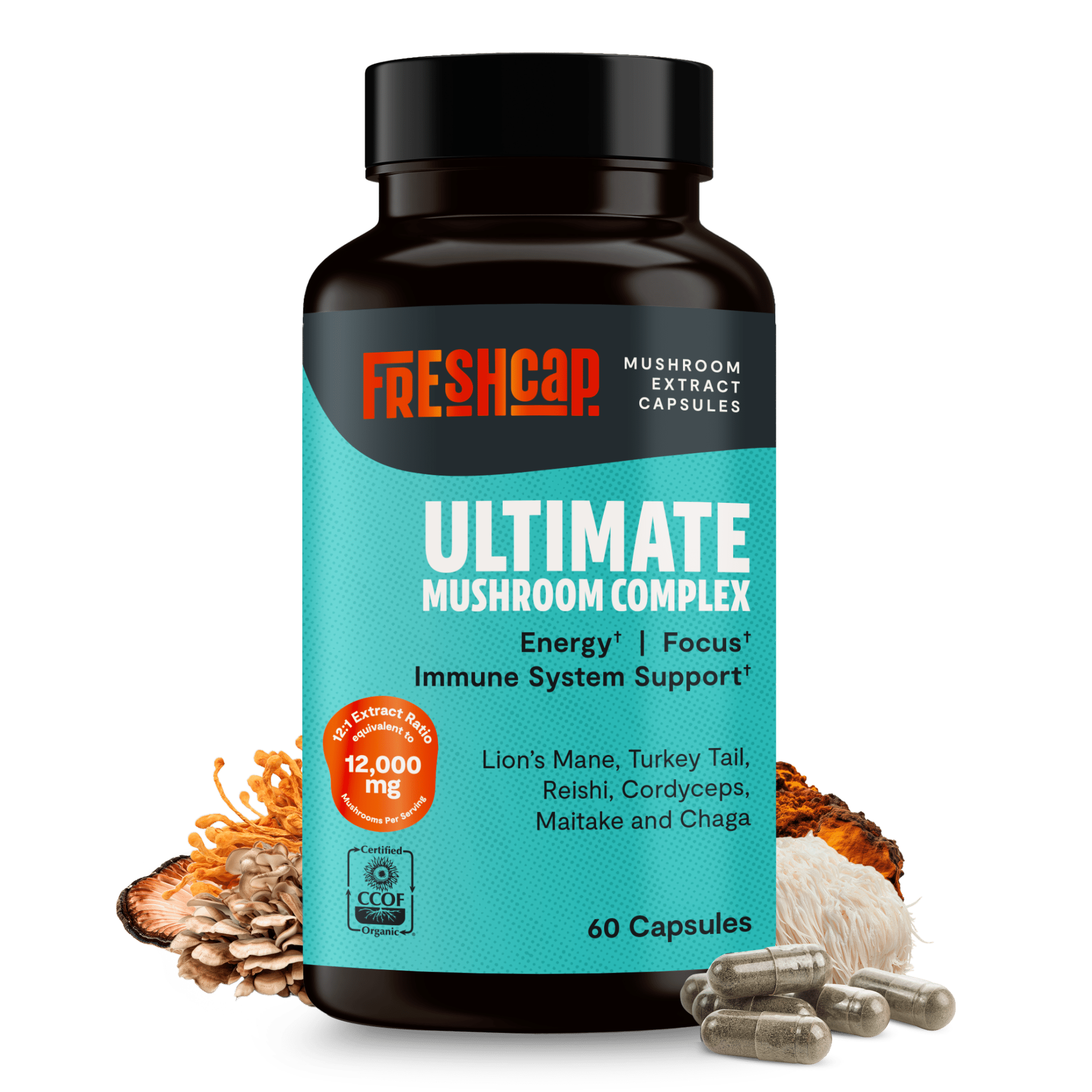 Ultimate Mushroom Complex Capsules FreshCap Mushrooms