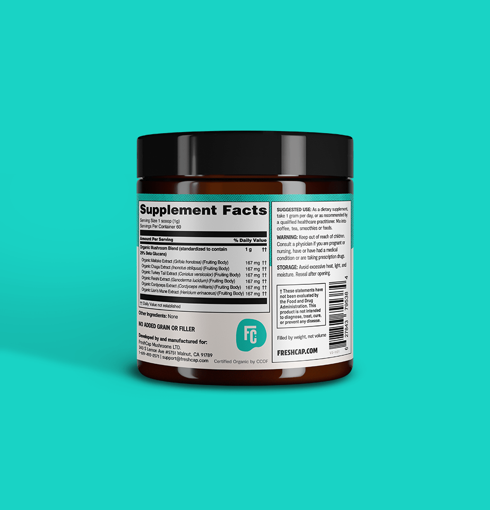 Ultimate Mushroom Complex Powder FreshCap Mushrooms