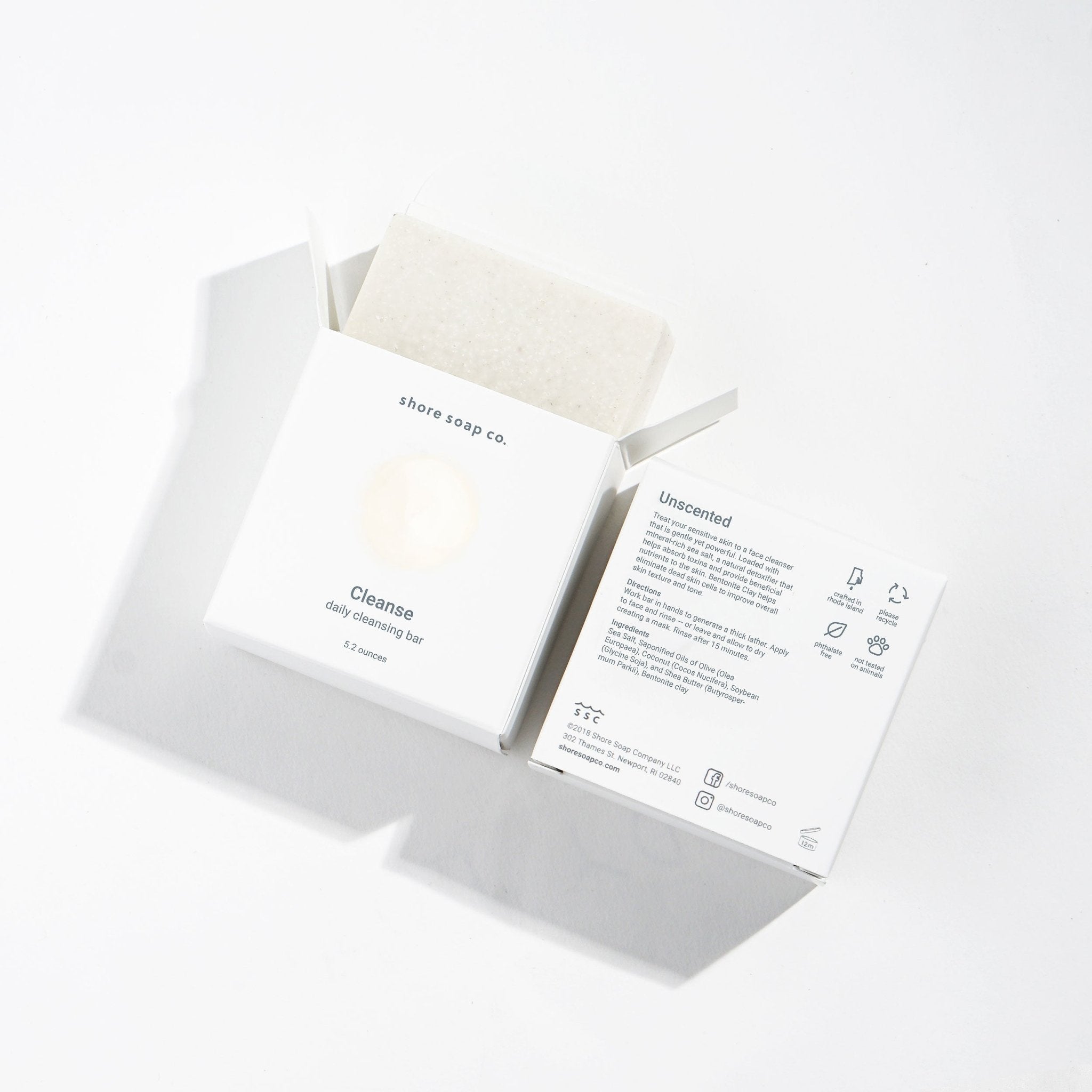 Unscented Face Bar Shore Soap Co.