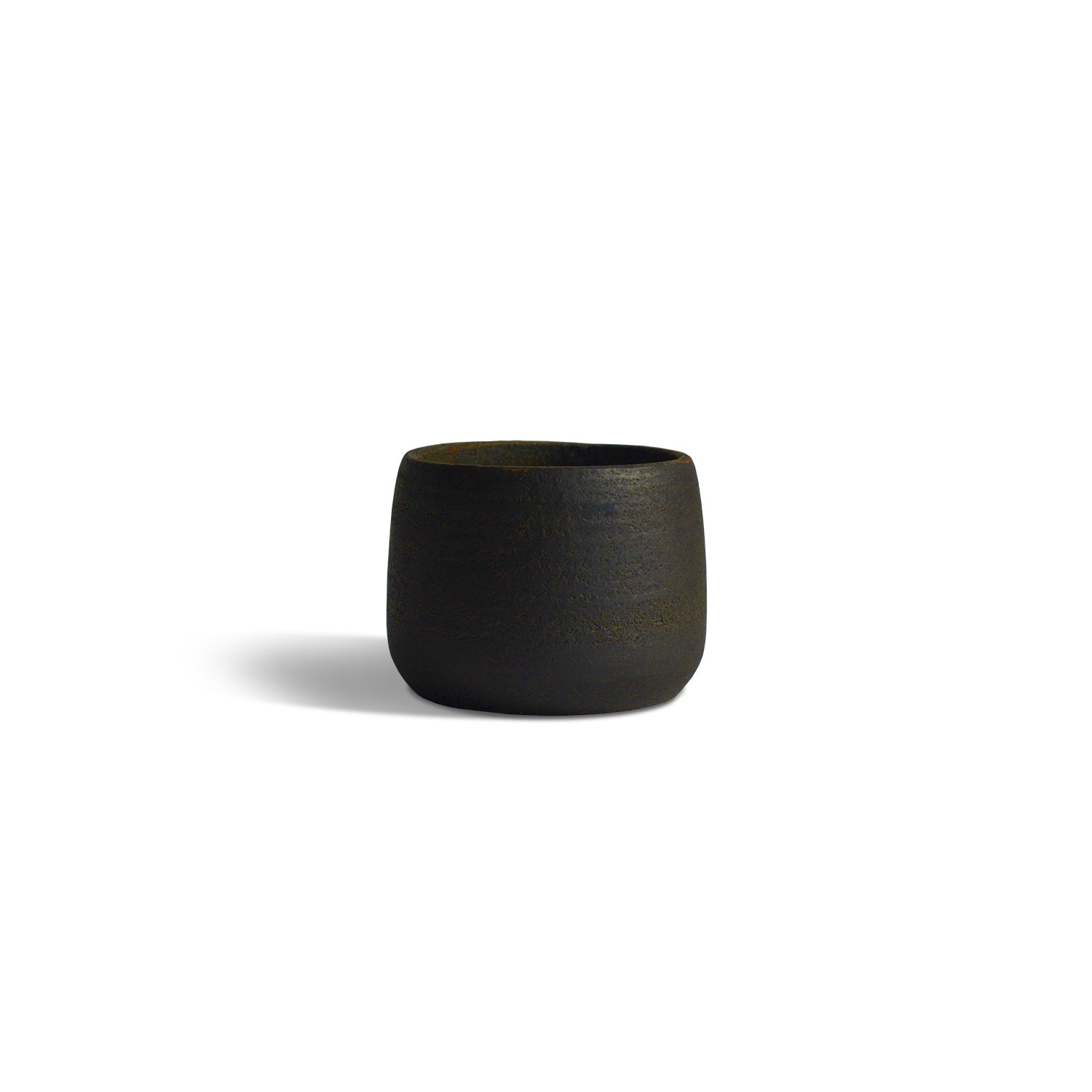 Versatile Black Clay Ceramic Cup CEDAR AND MYRRH
