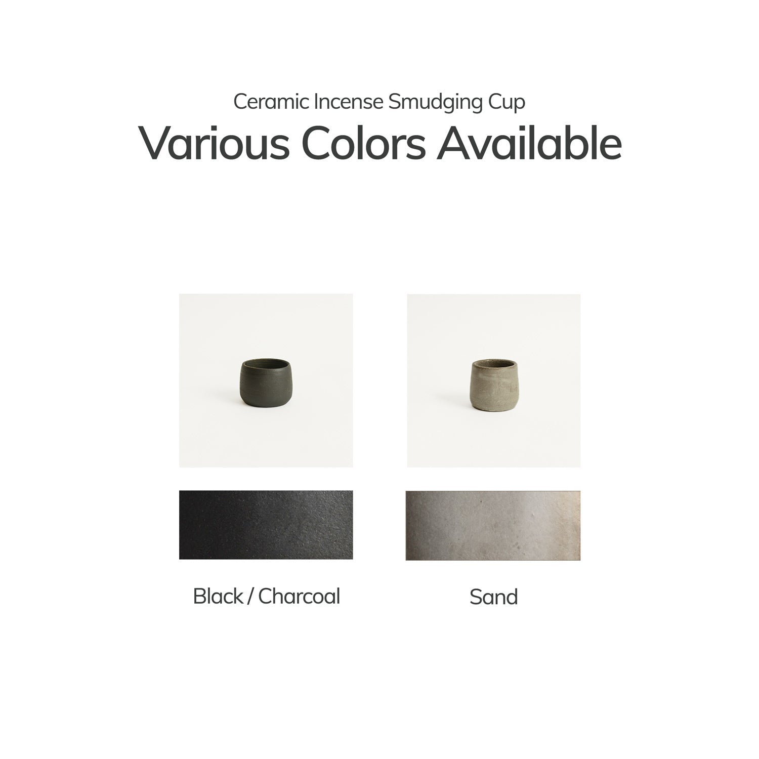 Versatile Sand Ceramic Cup CEDAR AND MYRRH