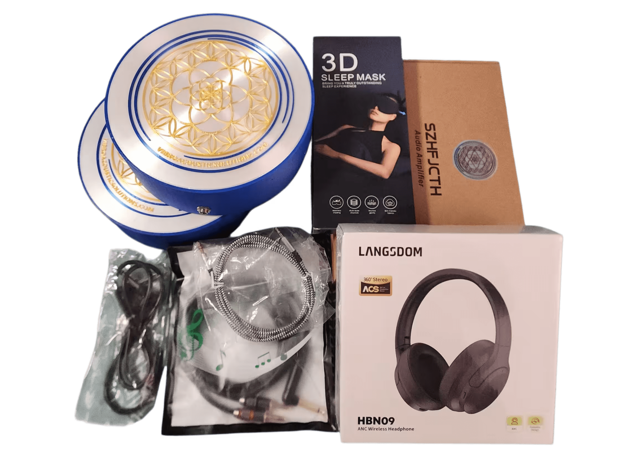 Vibroacoustic Therapy Massage Table Attachments with custom Amplifier Bundle Vibroacoustic Solutions